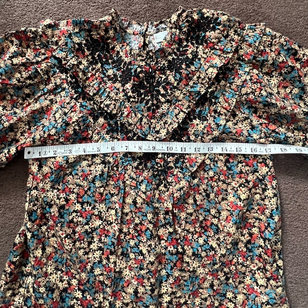 Mango Floral Embroidered Ruffle Dress - Picture 12 of 13